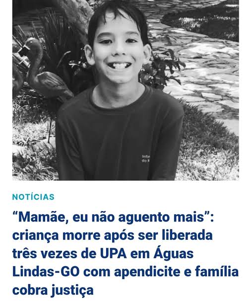 Uma Criança Morre Em Águas Lindas de Goiás.
